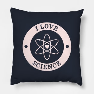 I Love Science Retro Vintage Pillow