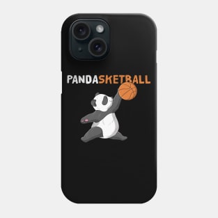 Cute Panda Playing Basketball Girls Boys Teens Gift Phone Case