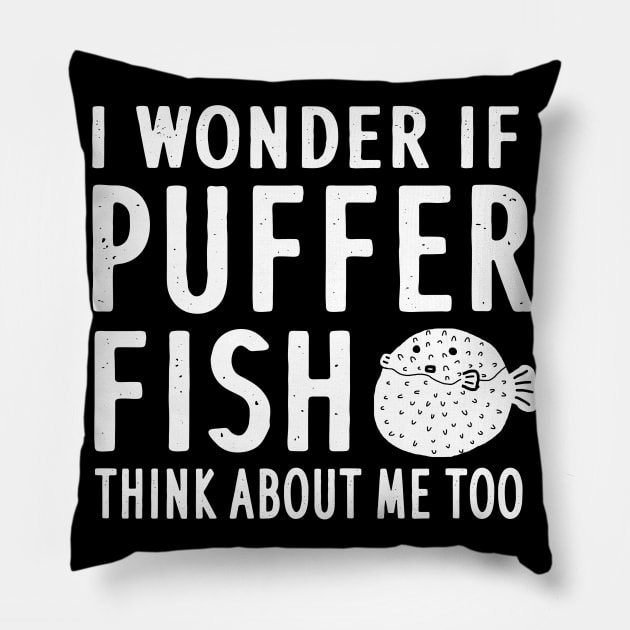 Puffer fish saying animals porcupine fish baby Pillow by FindYourFavouriteDesign