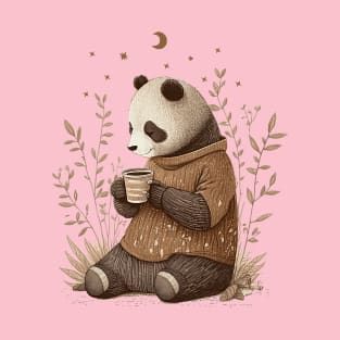 Cute Bear Coffee Lover T-Shirt