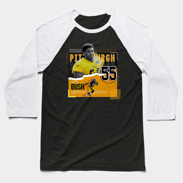 Devin Bush Football Paper Poster Steelers - Devin Bush - Baseball T-Shirt |  TeePublic