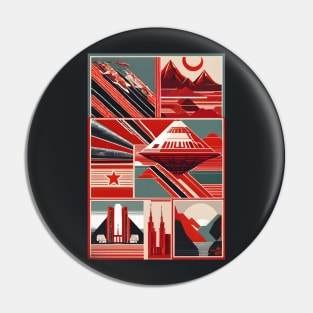 Soviet union art Pin