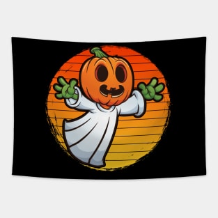 Boo Jack O Lantern Pumpkin Ghost Halloween Tapestry