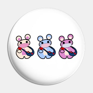 Three Chibis: Spread Lubba Not Germs Pin