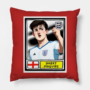 Harry Maguire Cartoon Card Pillow