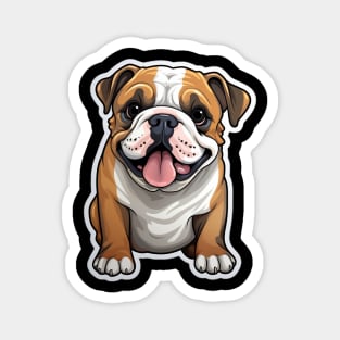 Cute Bulldog Dogs Funny English Bulldog Magnet