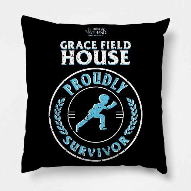 THE PROMISED NEVERLAND: PROUDLY SURVIVOR NORMAN (GRUNGE STYLE) Pillow by FunGangStore