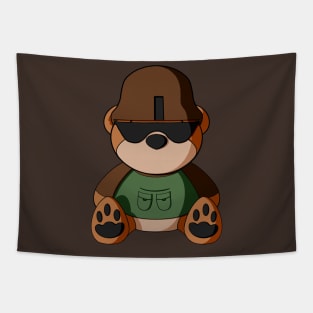 Army Teddy Bear Tapestry