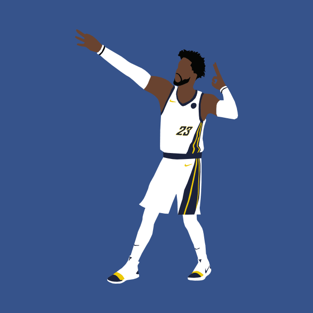 Wesley Matthews Pacers by xRatTrapTeesx