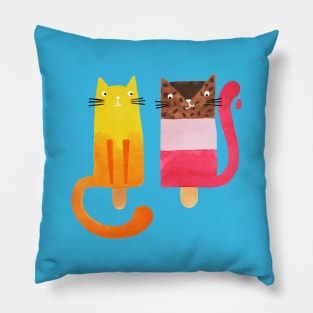 Ice Cool Kitties Pillow