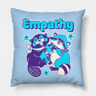 Empathy - Purple/Blue with white background Pillow