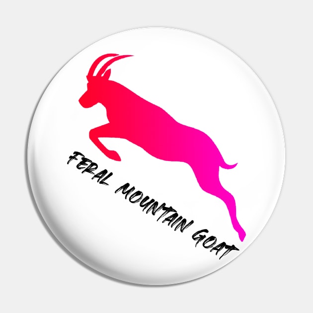 Feral Mountain Goat Pin by StarsHollowMercantile