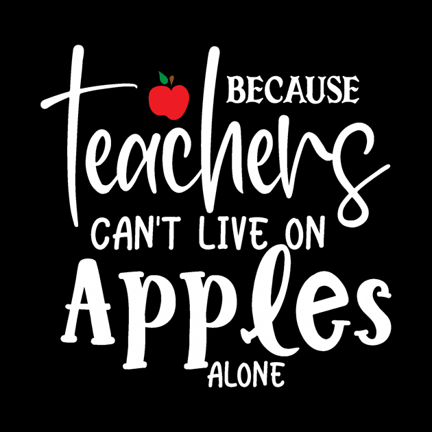 Homeschool Teacher Because Teachers Can't Live on Apples Alone DLP Distance Learning Plan by StacysCellar