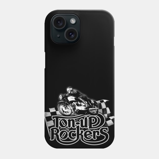 Ton-up Rockers Motorcycle club Phone Case by Shockin' Steve