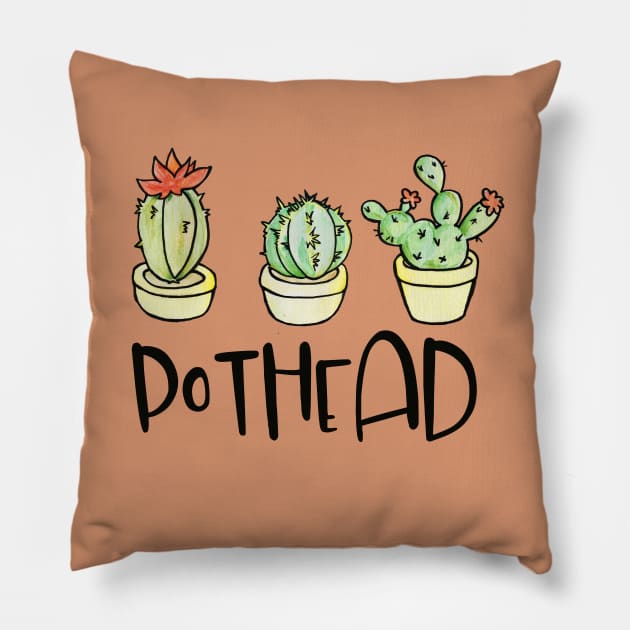 Pothead funny plant lover Pillow by bubbsnugg