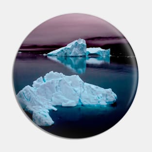 Arctic Icebergs Pin