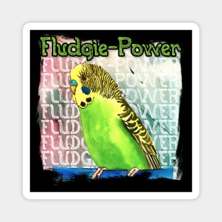 Fludgie-Power Budgie Magnet