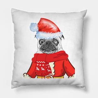 Santa Crazy Puppy Pillow