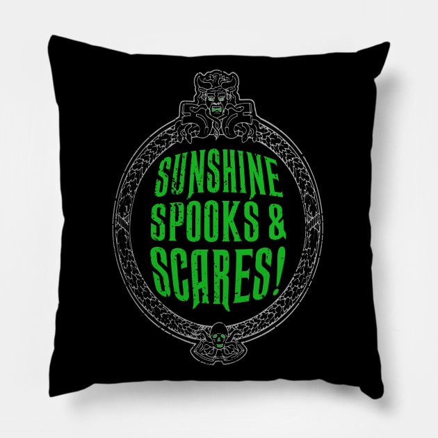 Sunshine Spooks and Scares Pillow by PopCultureShirts