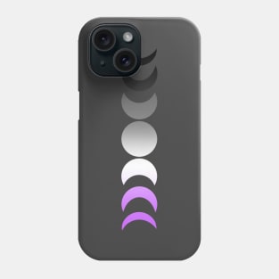 Moon Phases Pride (Ace) Phone Case