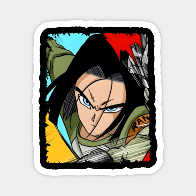 ANDROID 17 MERCH VTG Magnet by Mie Ayam Herbal