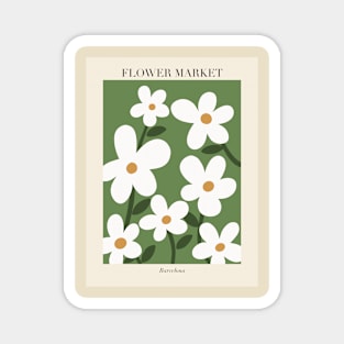 Flower Market Barcelona Magnet