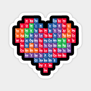 periodic table heart Magnet