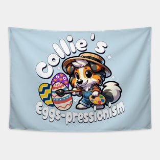 Collie Cute Dog Easter Tapestry