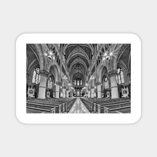 Cathedral Basilica of the Sacred Heart 1 B+W Magnet