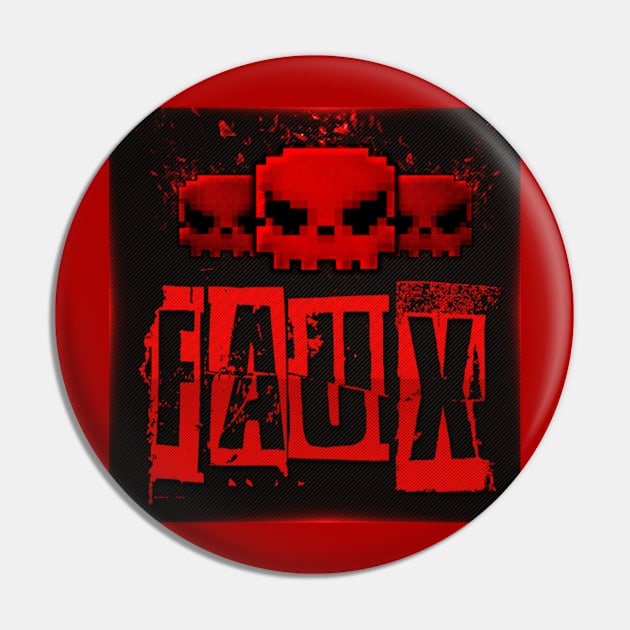 Faux Skulls Pin by Faux_Freedom