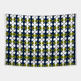 Blue Yellow Pattern Tapestry