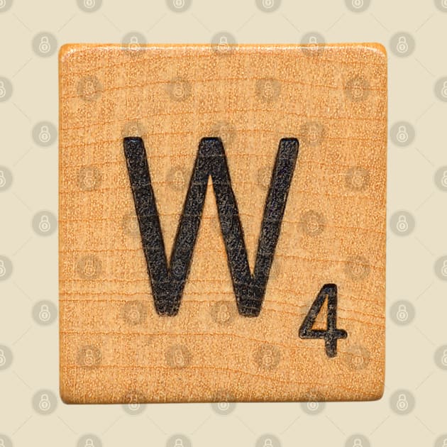 Scrabble Tile 'W' by RandomGoodness