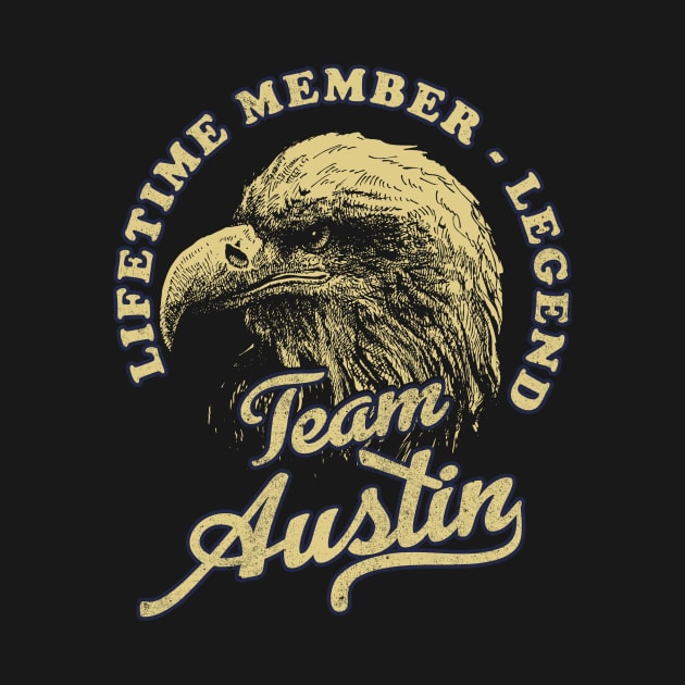 Austin Name - Lifetime Member Legend - Eagle by Stacy Peters Art