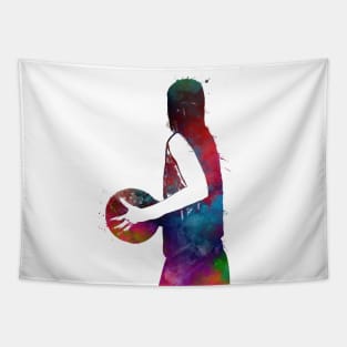 Basketball sport art #basketball Tapestry