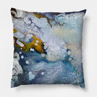 Under the Sea Fluid Acrylic Pour Pillow