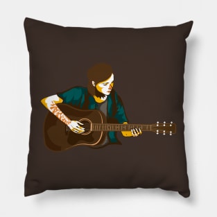 Ellie with a guittar - The Last of Us Pillow