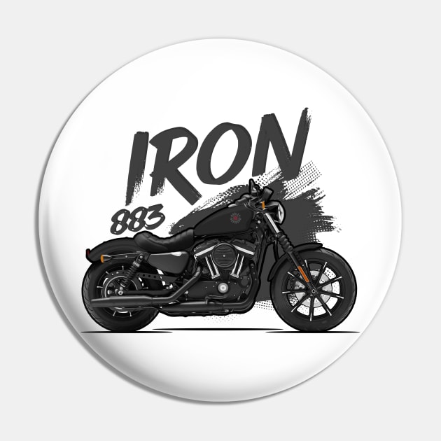 Iron 883 - Black Pin by Tomislav Lozić