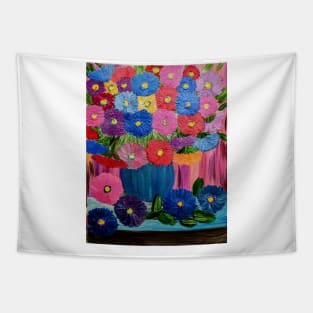 Colorful bloom bouquet of flowers Tapestry