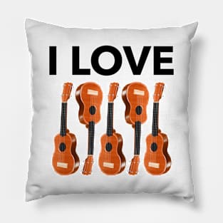 I Love Guitar Pillow