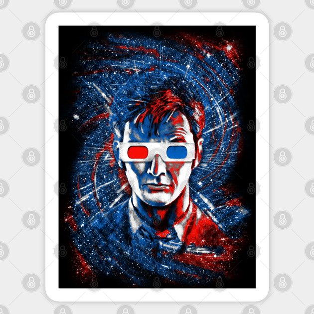 Doctor Ten 3d Doctor Who Sticker Teepublic