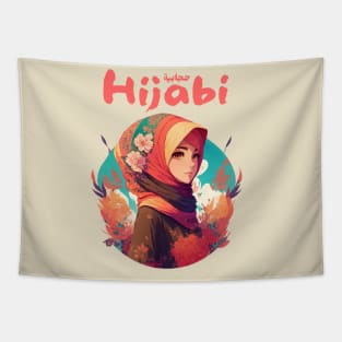 Hijabi Anime Tapestry