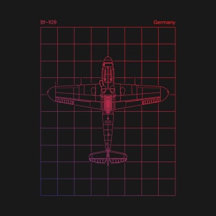 Bf-109 Blueprint T-Shirt