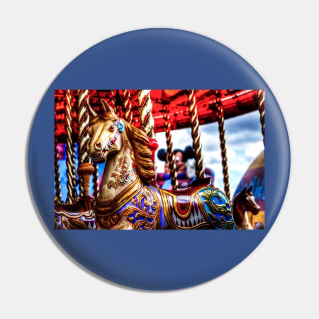 Carousel, Merry Go Round Horse Pin by tommysphotos