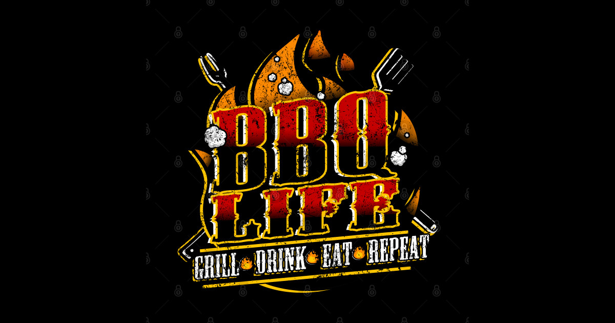 BBQ LIFE Bbq Barbecue Sticker TeePublic