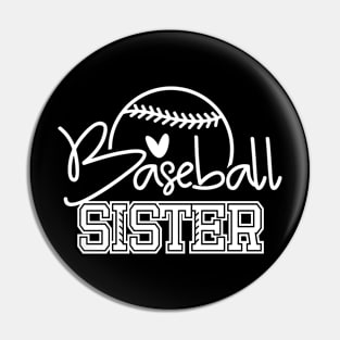 Proud Baseball Sister, Sports Gift Pin