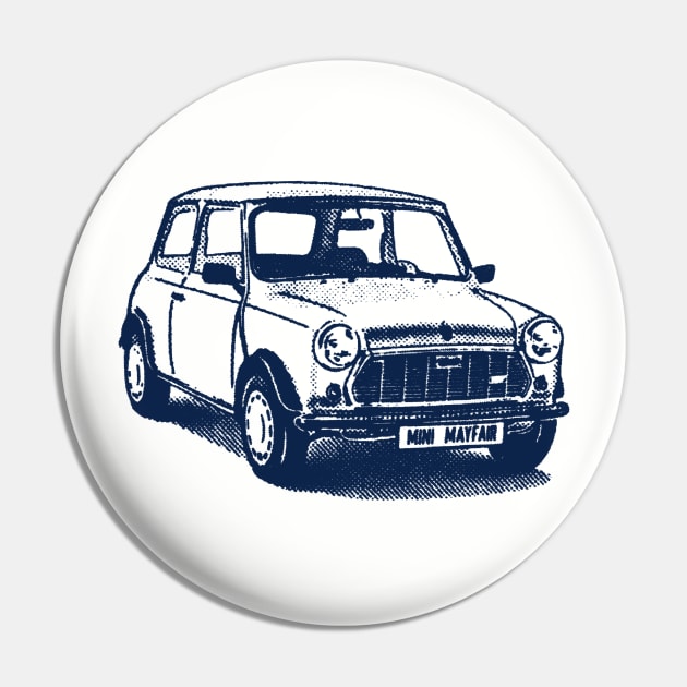 Vintage Mini Cooper Pin by chris@christinearnold.com