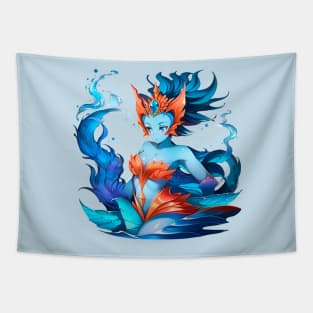 Realistic Anime Kiora, the Crashing Wave - Planeswalker Tapestry