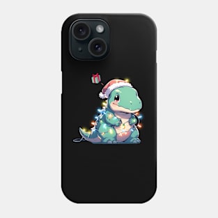 Christmas T Rex wants Presents! Phone Case