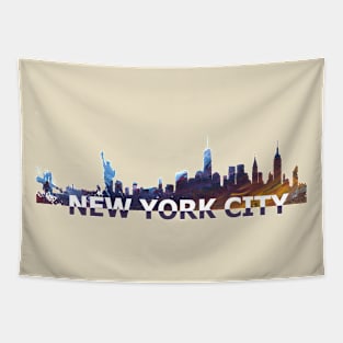 New York City Skyline Tapestry