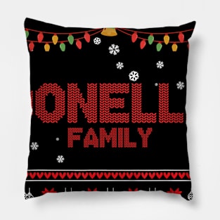 Donella Family Christmas, Name Xmas , Merry Christmas, Name , Birthday, Middle name Pillow